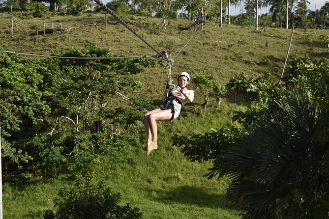 Ziplining from Punta Cana - Unique Carbon Fiber lines in Punta Cana - Who will enjoy this outing most?