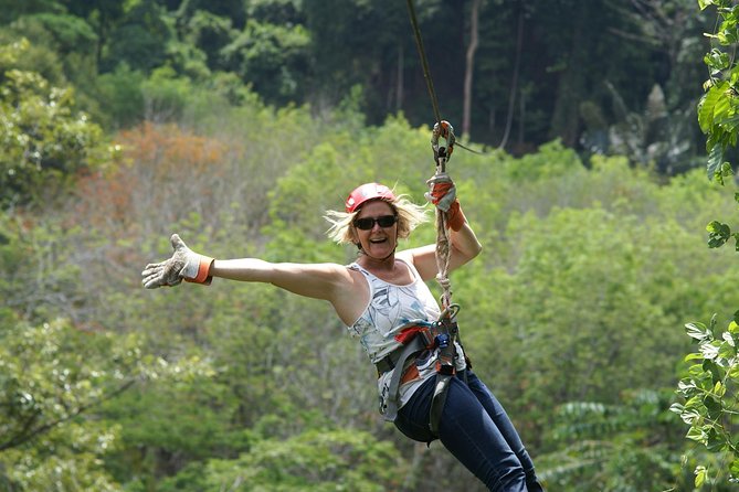 Zone A + B PACKAGE Zipline Adventure Experience - Food, water, and the pace between rides